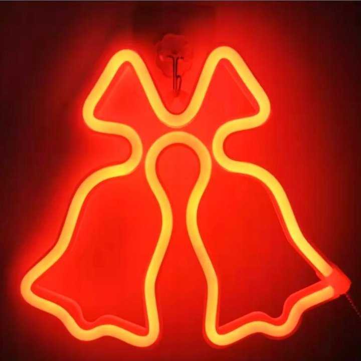 TelForceone Neon LED Kalėdiniai Varpėliai raudona FLNE17 Forever Light