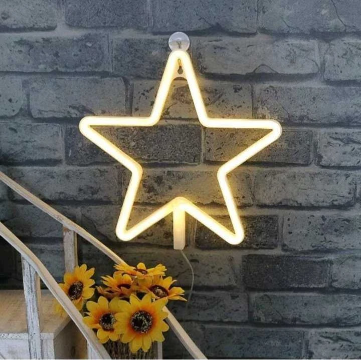 TelForceone Neoninė LED KALĖDINĖ PENKIAKAMPĖ ŽVAIGŽDĖ šilta balta FLNE22 Forever Light