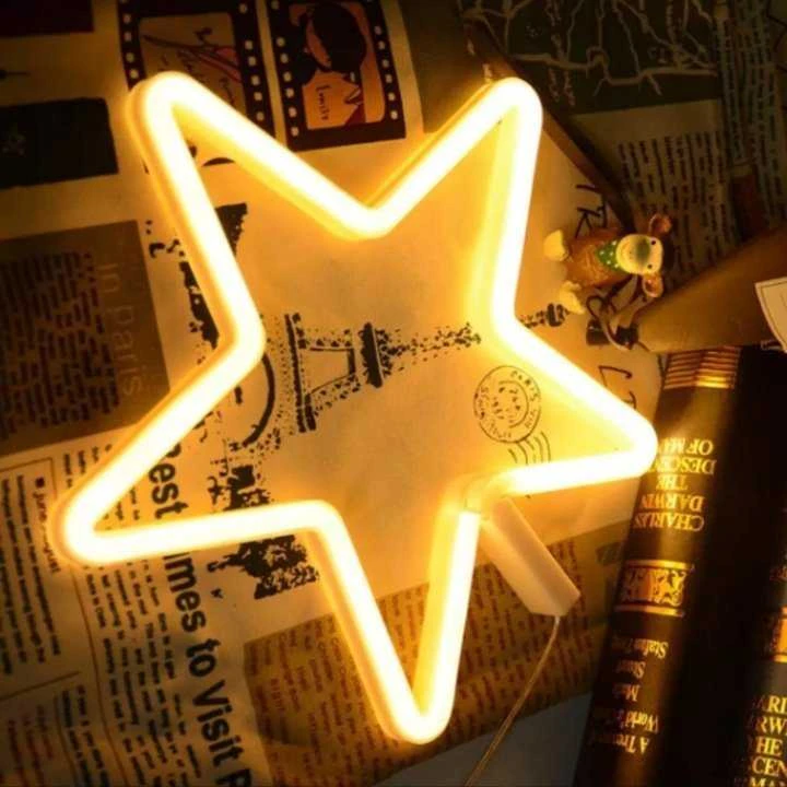 TelForceone Neoninė LED KALĖDINĖ PENKIAKAMPĖ ŽVAIGŽDĖ šilta balta FLNE22 Forever Light