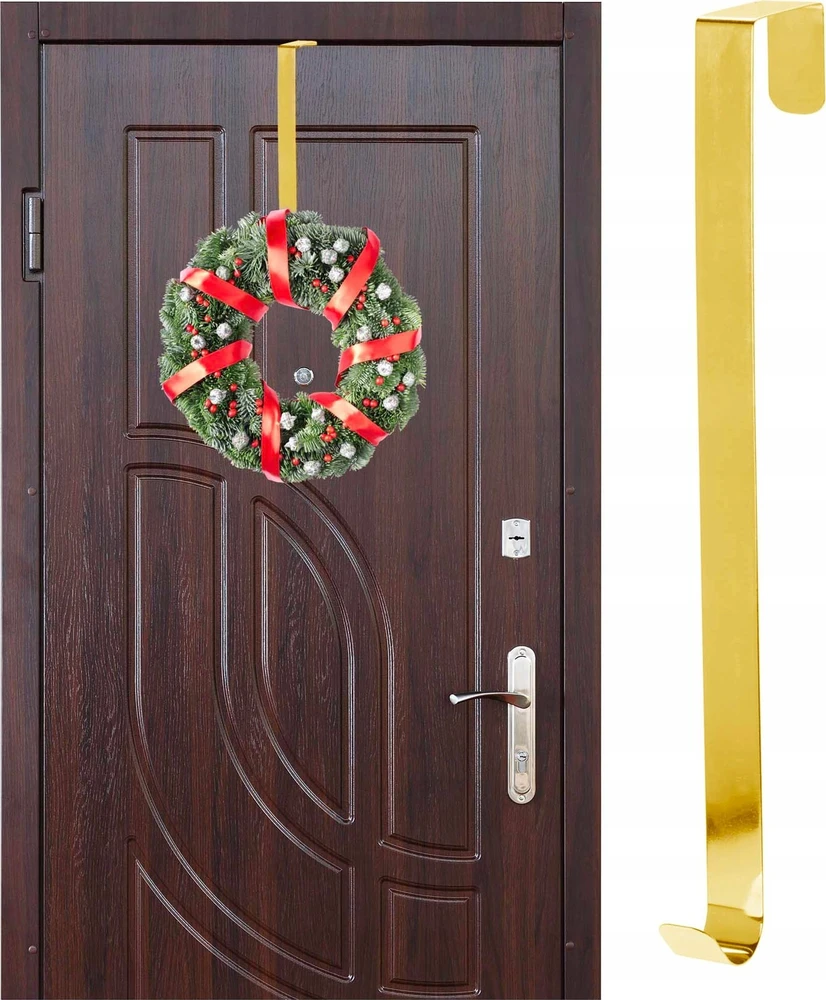Nežinomas Kabliukas kalėdiniam vainikui, AAE328350, 29 cm, aukso
