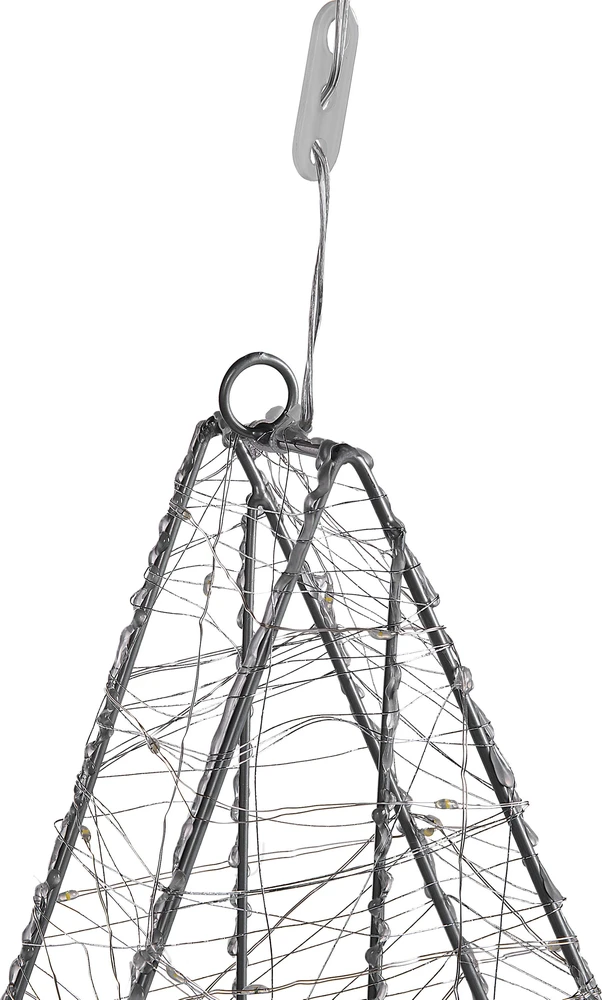 Beliani Pakabinama LED sodo dekoracija KURULA Žvaigždė 58 cm sidabrinė