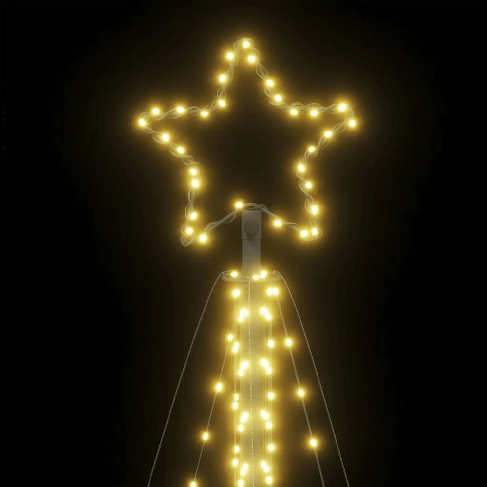 LED Kalėdų eglutė 570 LEDs Šilta Balta 399 cm