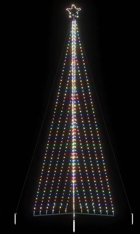LED Kalėdų eglutė 789 LED Spalvingi 476 cm