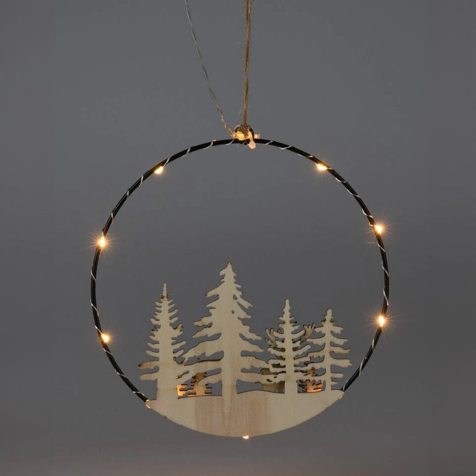 Home Styling Collection Kalėdinė dekoracija su LED pakabinimui, Ø 20 cm