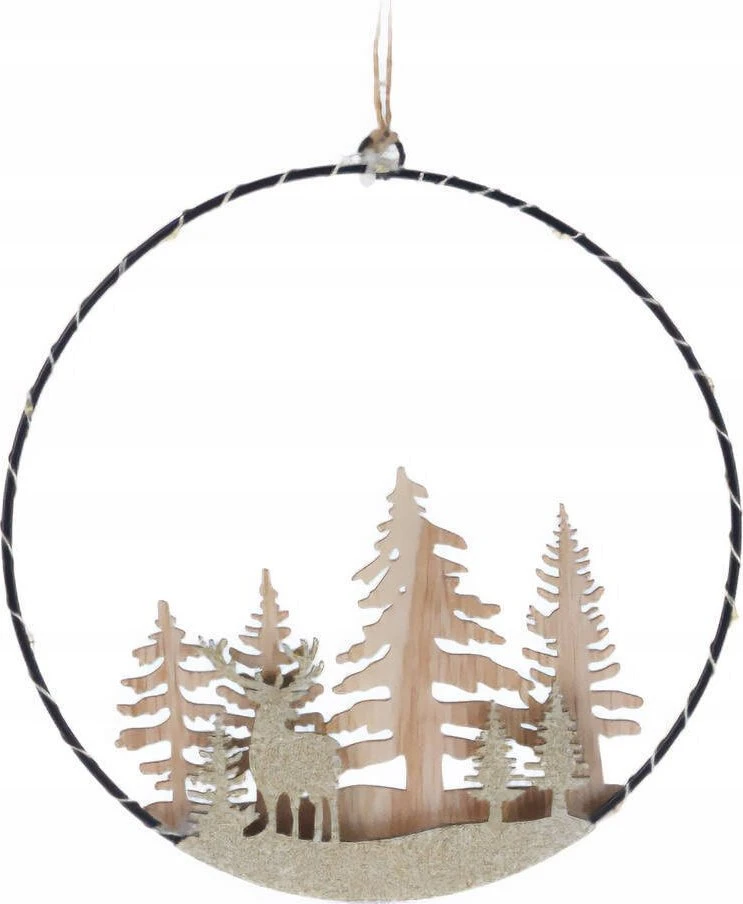 Home Styling Collection Kalėdinė dekoracija su LED pakabinimui, Ø 20 cm