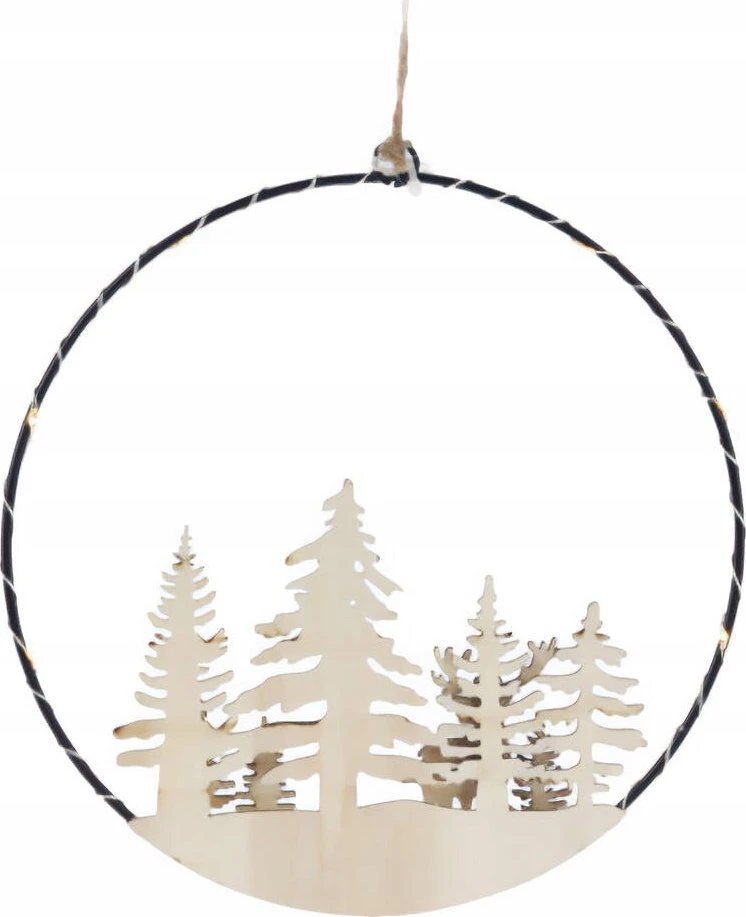 Home Styling Collection Kalėdinė dekoracija su LED pakabinimui, Ø 20 cm