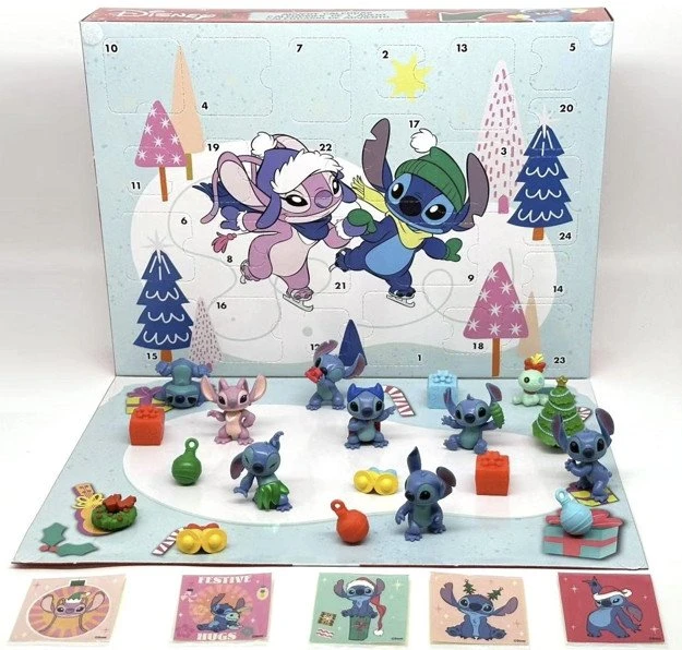 Disney Stitch advento kalendorius su figūrėlėmis