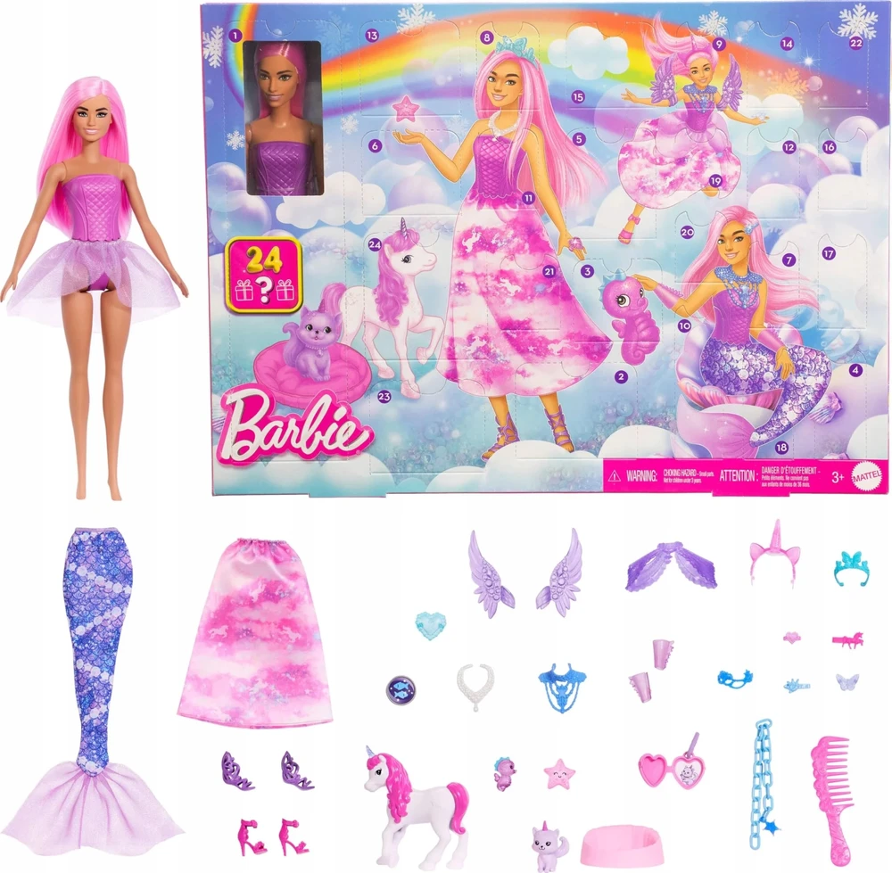 Advento kalendorius Mattel Barbie Fantasy (JFL66)
