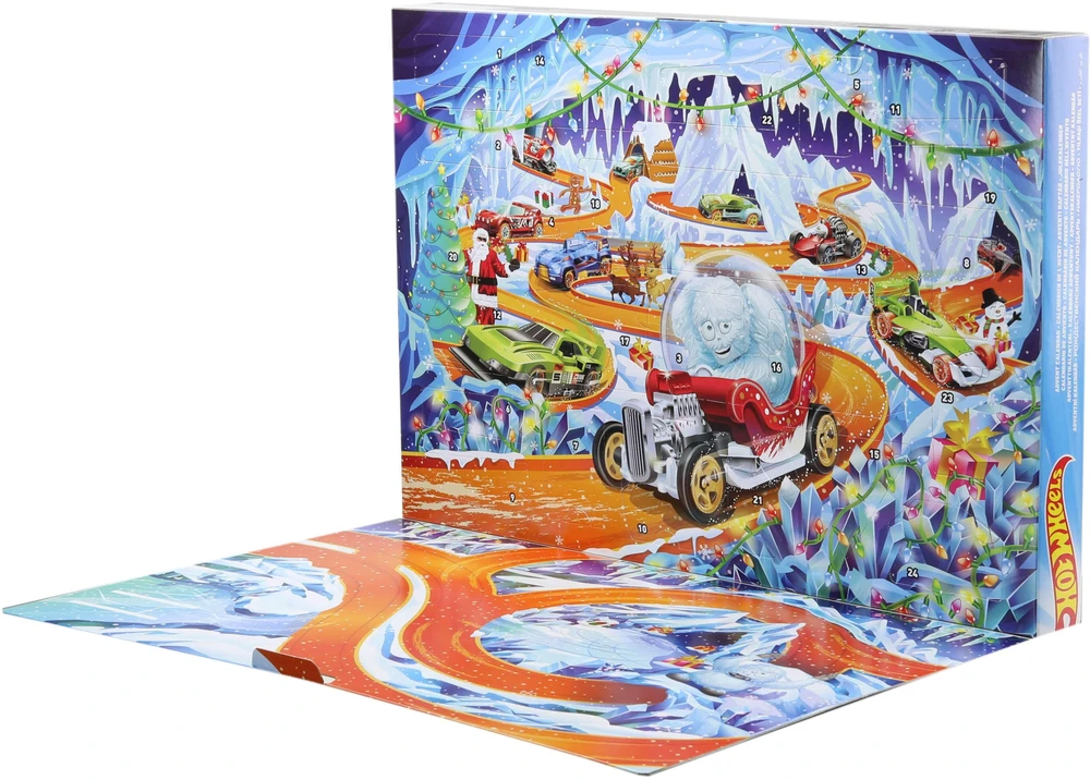 Kalendarz adwentowy Mattel Hot Wheels 2026 10 samochodów 1:64 (JLG41)