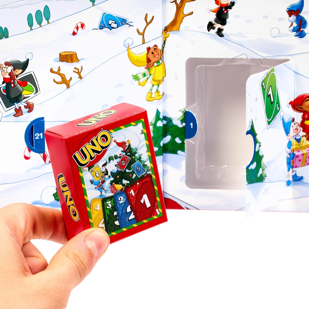 Mattel UNO advento kalendorius, 24 dienų, nuo 7 metų, 2–4 žaidėjams