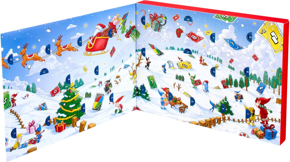 Mattel UNO advento kalendorius, 24 dienų, nuo 7 metų, 2–4 žaidėjams