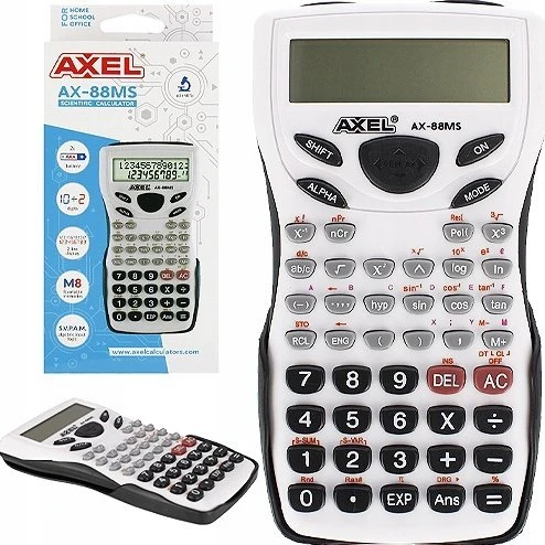 Mokslinis skaičiuotuvas Axel AX-88MS su pakuote