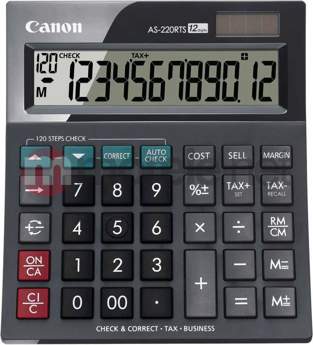Canon AS-220RTS skaičiuotuvas Desktopas Skaičiuotuvo ekranas Juoda