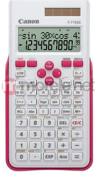 Canon F-715SG skaičiuotuvas Kišenė Mokslinis skaičiuotuvas Rožinė, Balta