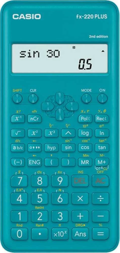 Mokslinis skaičiuotuvas CASIO FX-220 PLUS II, 78 x 155 x 19,5 mm