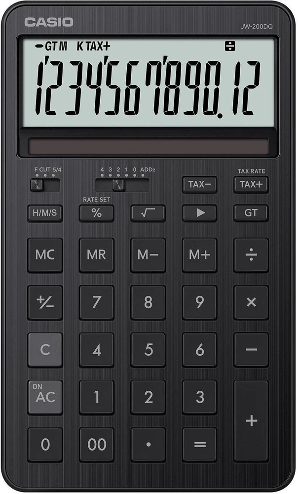 Kalkulator Casio Casio JW-200DQ-BK juodas