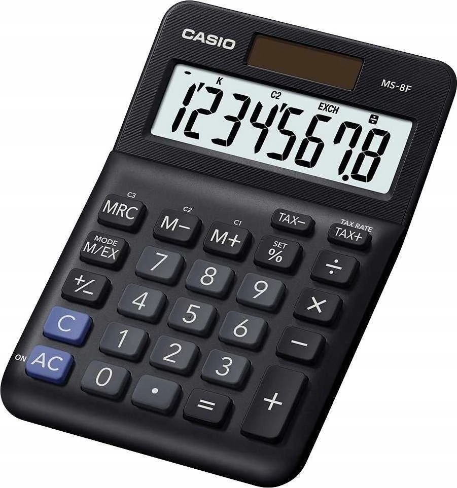 Casio MS-8F skaičiuotuvas su LCD ekranu