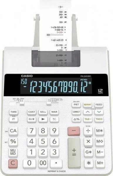 Casio HR-150RCE skaičiuotuvas Desktopas Spausdintuvo skaičiuotuvas Juoda