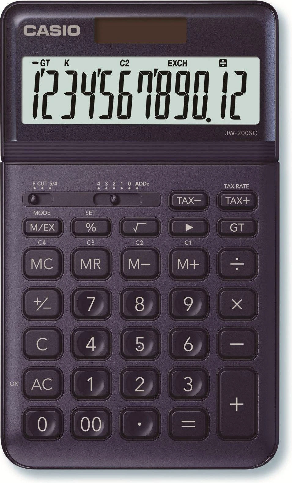 Tamsiai mėlynas Casio JW-200SC su dideliu ekranu