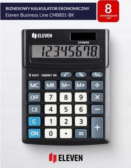 ELEVEN Calculator Office CMB801-BK Juodas