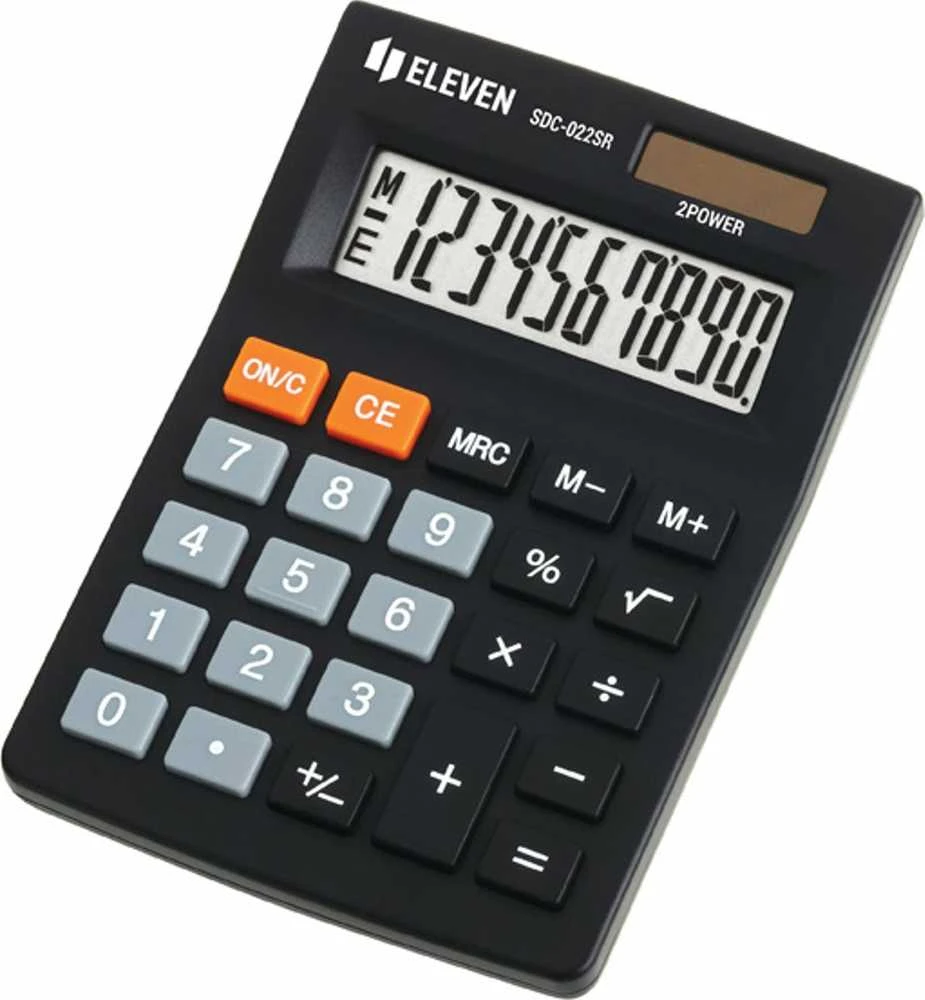 Eleven SDC-022SR stalinis skaičiuotuvas su LCD ekranu