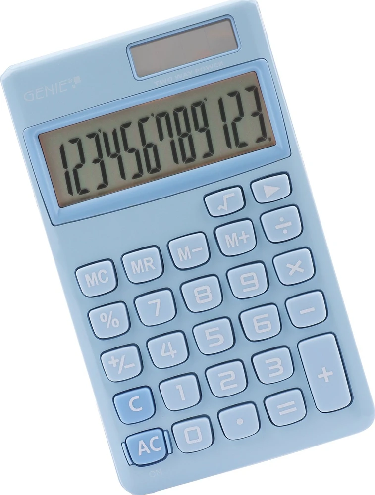 Kalkulator Genie 212B kalkulator mėlyna