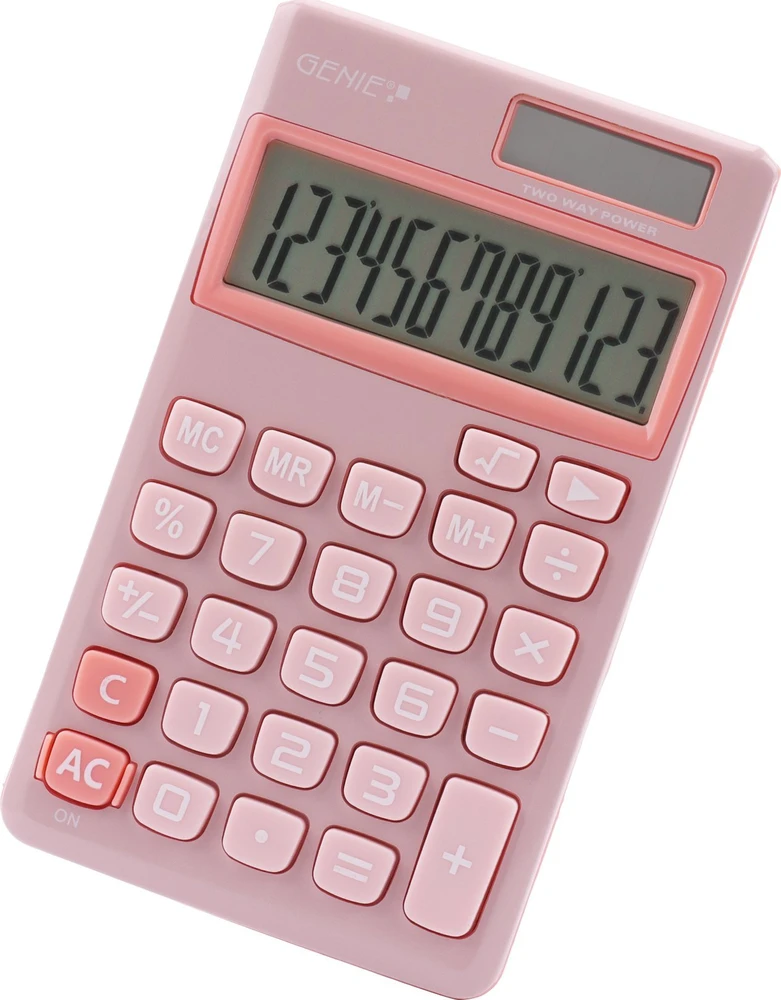 Kalkulator Genie Taschenrechner 212P pink
