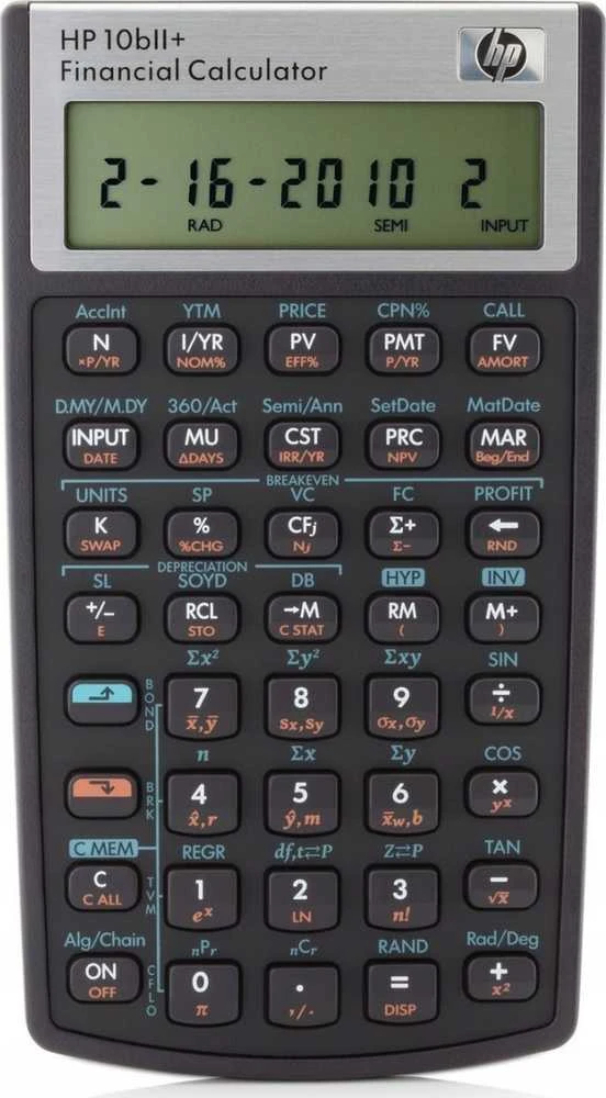 HP - 10BII+ finansinė skaičiuoklė