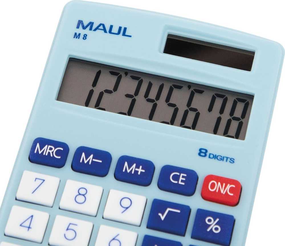 Kalkulator Maul Kalkulator M 8 Šviesiai mėlynas