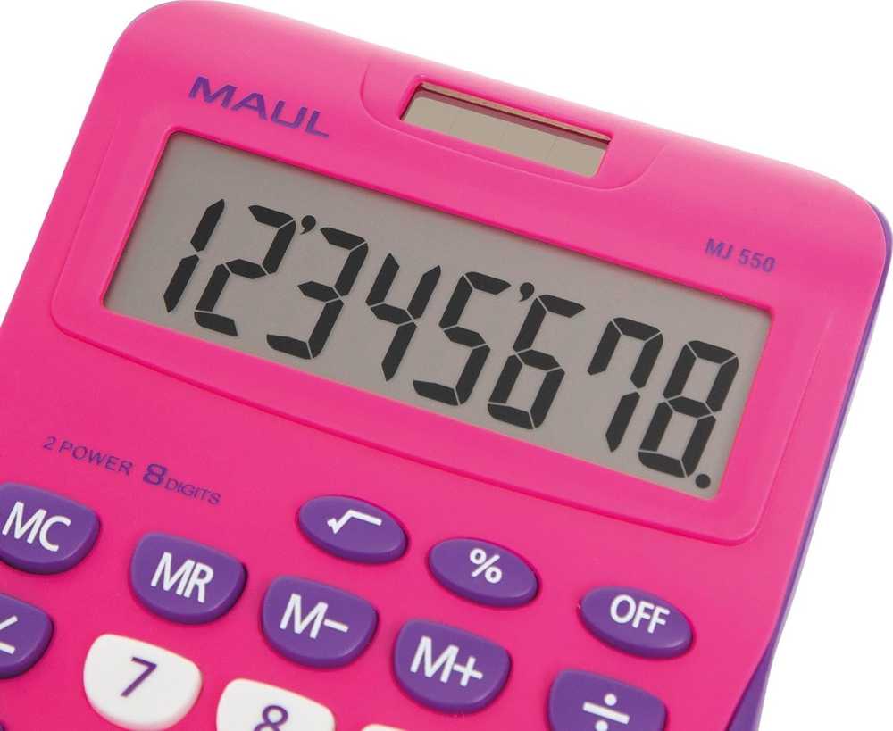 Kalkulator Maul Kalkulator MJ 550 rožinė, ROŽINĖ