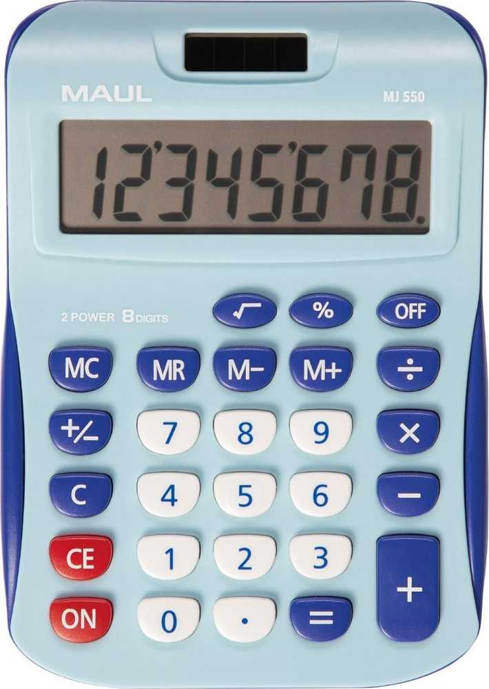 Kalkulator Maul Kalkulator MJ 550 Šviesiai mėlynas
