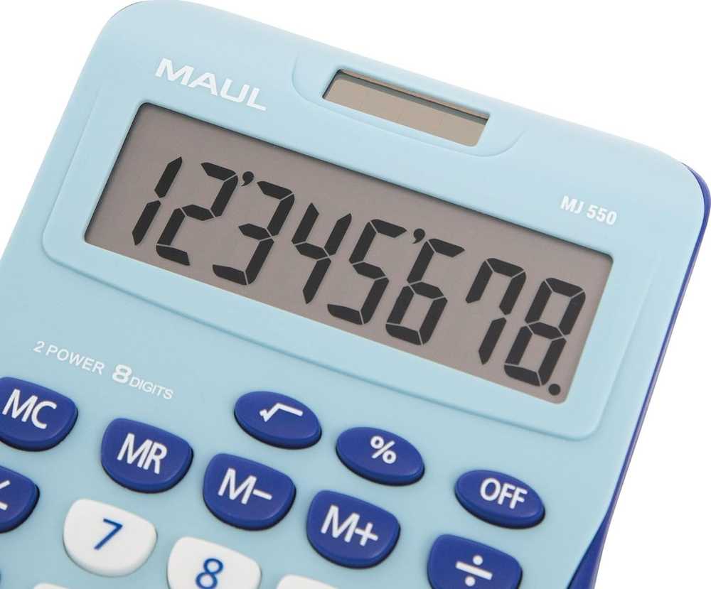 Kalkulator Maul Kalkulator MJ 550 Šviesiai mėlynas