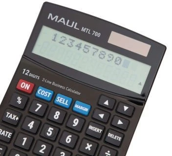 Kalkulator Maul MAUL MTL 700 kalkulator Desktop Wyświetlacz kalkulatora Juodas