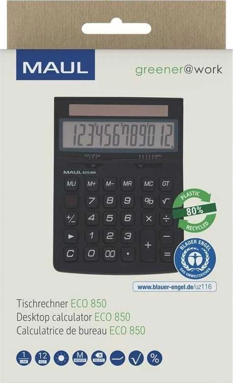 MAUL ECO 850 skaičiuotuvas pakuotėje