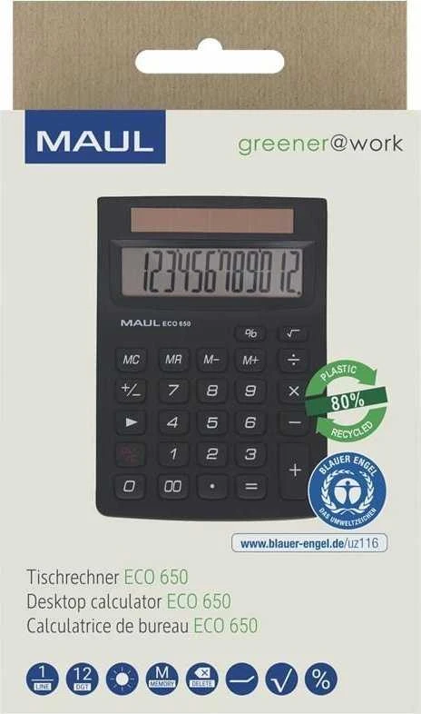 MAUL ECO 650 skaičiuotuvas pakuotėje