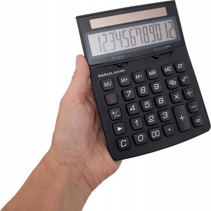 Stalinis skaičiuotuvas MAUL ECO 850, 12 skaitmenų ekranas