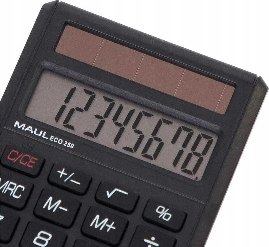 Kišeninis skaičiuotuvas MAUL ECO 250, 8 skaitmenys