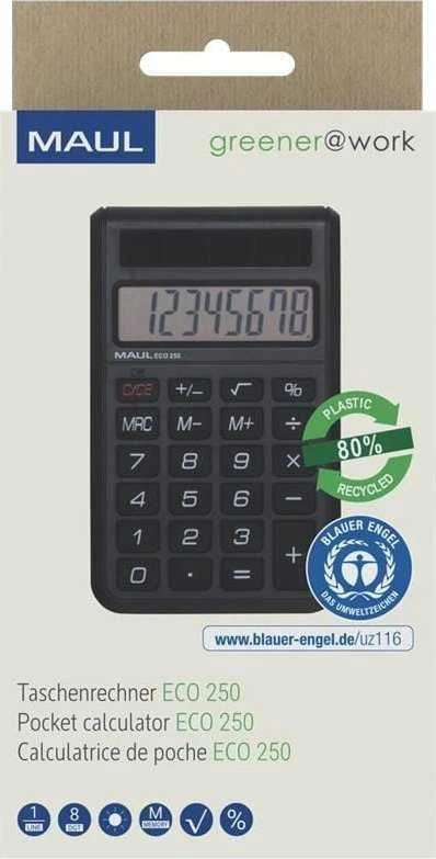 MAUL ECO 250 skaičiuotuvas pakuotėje