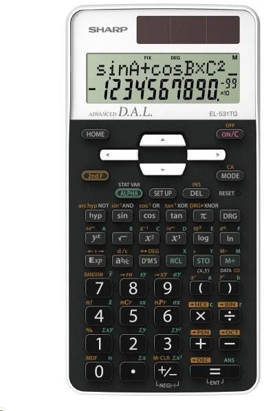 Sharp EL-531TG mokslinis skaičiuotuvas iš priekio