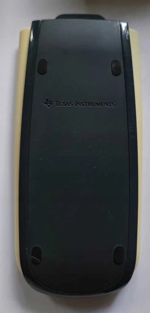 TI-30XS skaičiuotuvas, nugarėlė