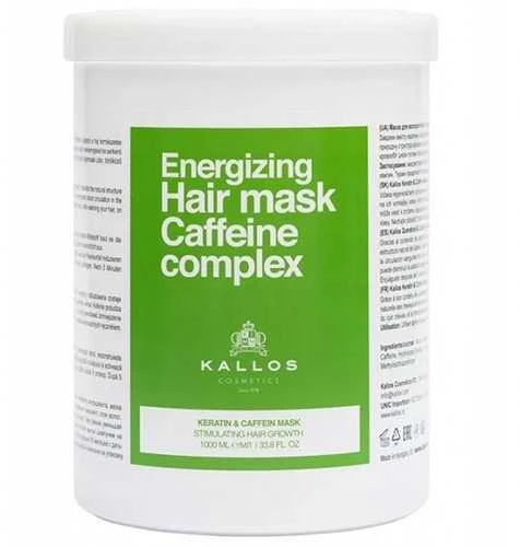 Kallos Cosmetics Caffeine Complex Energizing Hair Mask energizuojanti plaukų kaukė, 1000 ml