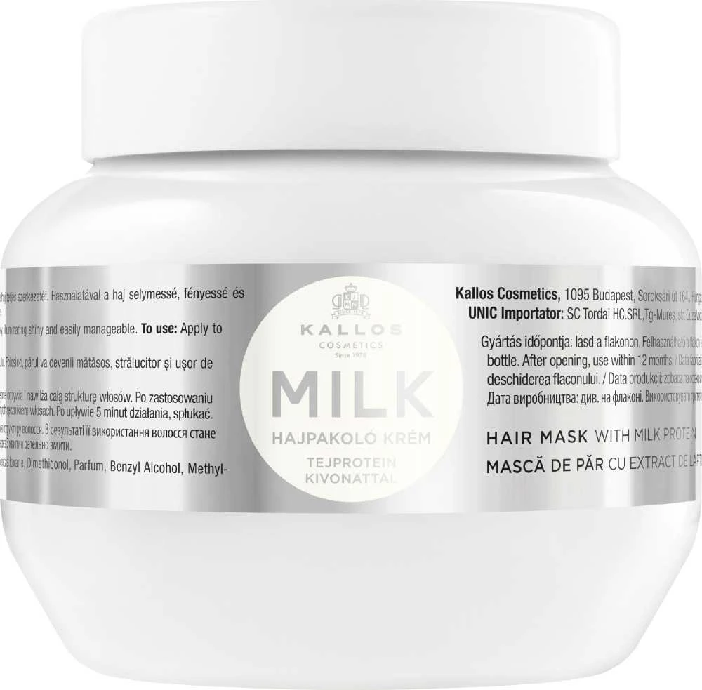 Drėkinanti kaukė plaukams Kallos MILK Hair Mask 275 ml
