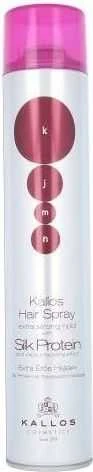 Kallos Cosmetics KJMN Silk Protein Extra Strong Plaukų lakas plaukų lakas su šilko proteinu, 500 ml