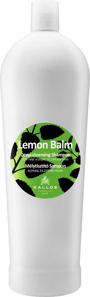 Kallos Cosmetics Lemon Balm Deep-Cleansing Šampūnas giliai valantis šampūnas, 1000 ml