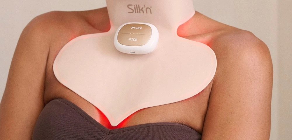 Belaidė krūtinės ir kaklo odą atjauninanti kaukė Silk'n LED Chest Mask Pro