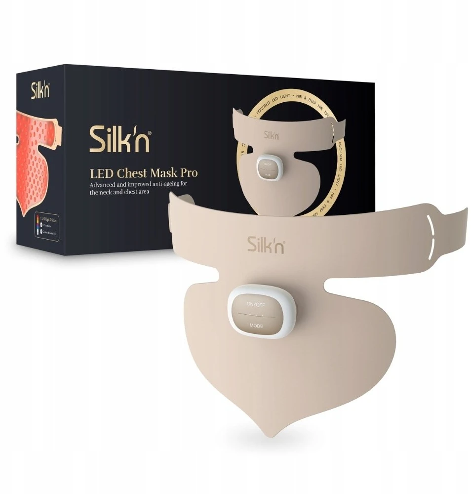 Belaidė krūtinės ir kaklo odą atjauninanti kaukė Silk'n LED Chest Mask Pro