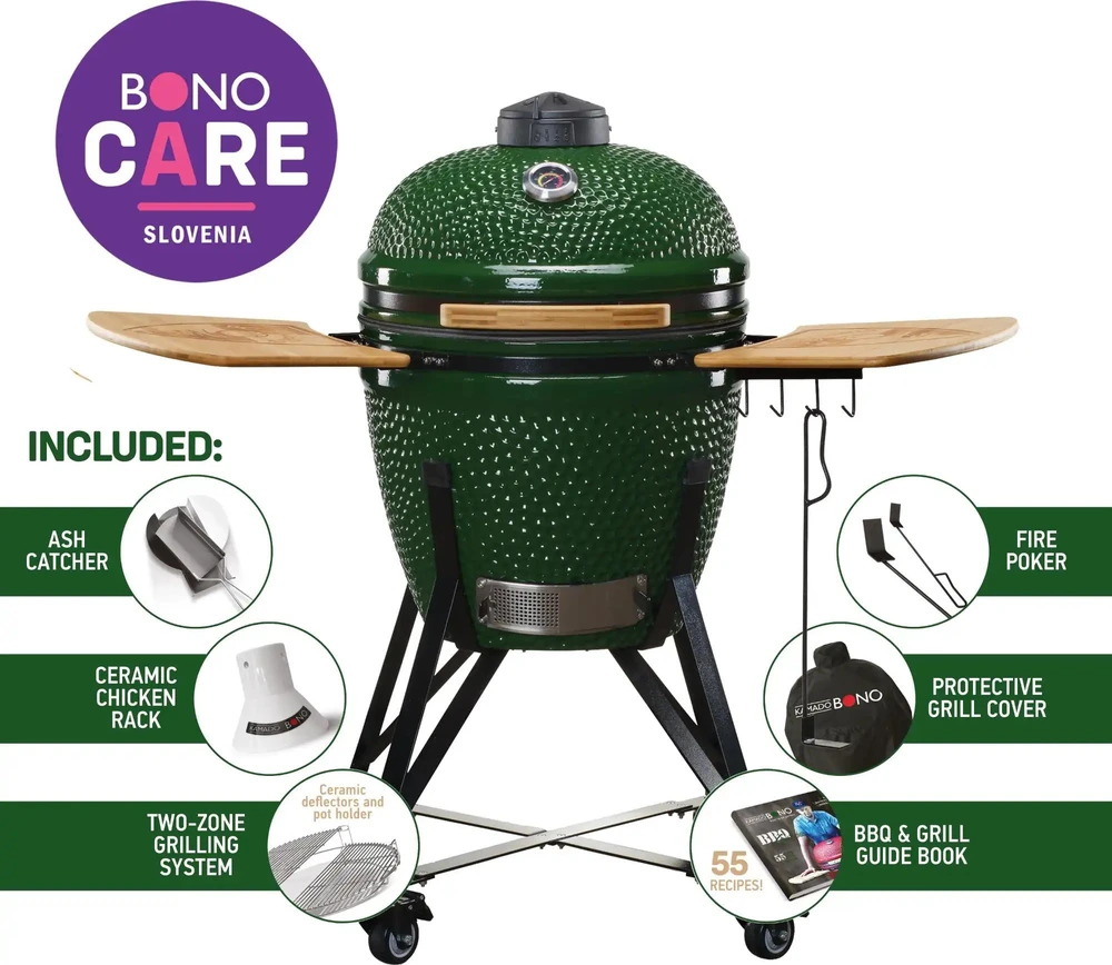 Kepsninė Kamado Bono Žalgiris Edition su 6 priedais