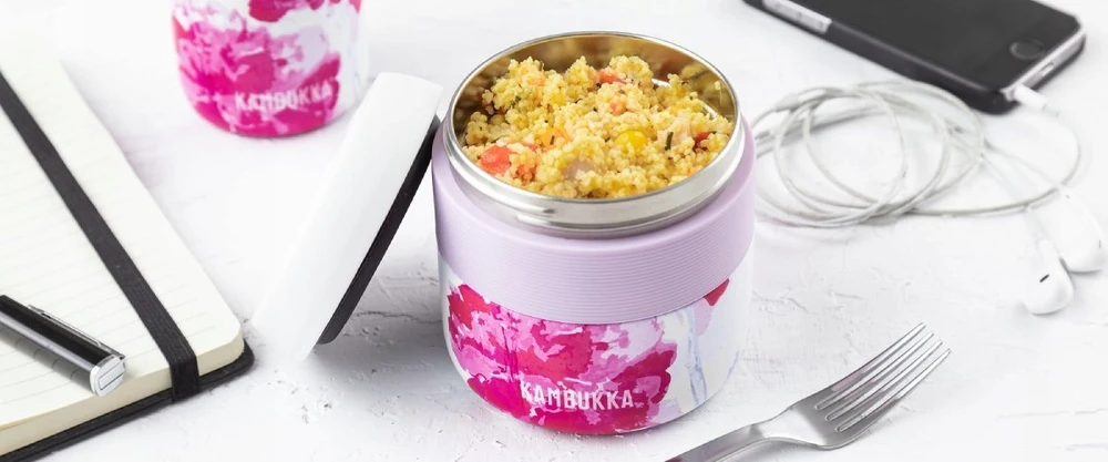 Termo pietų dėžutė Kambukka Bora, 600 ml, Balta