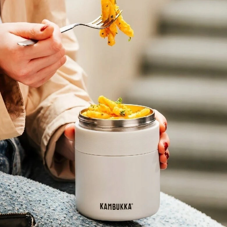 Termo pietų dėžutė Kambukka Bora, 600 ml, Balta