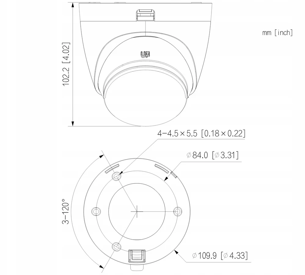 Kamera 4W1 Dahua HAC-HDW1549X-A-PRO-0280B-DIP